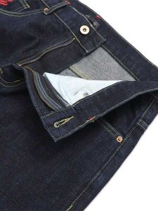 画像4: 【送料無料】ROCAWEAR BACK POCKET EMBROIDERY CONTRAST STITCH JEANS INDIGO (4)