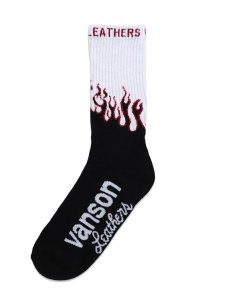 画像2: VANSON CREW SOCKS FIRE-B (2)