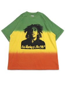 画像1: POT MEETS POP BOB MARLEY NATTY DREAD DIP DYE TEE (1)