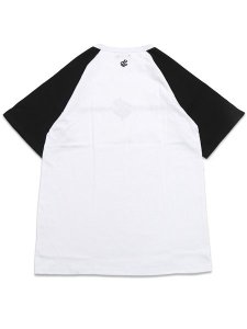画像2: ROCAWEAR CLASSIC RAGLAN LOGO TEE WHITE/BLACK (2)