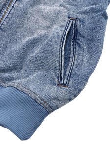 画像5: 【送料無料】ADIDAS FIREBIRD ADICOLOR DENIM TRACK TOP LIGHT WASH-WORN BLUE DENIM (5)
