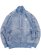 画像1: 【送料無料】ADIDAS FIREBIRD ADICOLOR DENIM TRACK TOP LIGHT WASH-WORN BLUE DENIM (1)