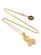 画像1: 【送料無料】KING ICE PRAYING HANDS EMOJI 1.4" 14K GOLD NECKLACE (1)