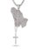画像2: 【送料無料】KING ICE ROSARY PRAYING HANDS 2.3" WHITE GOLD NECKLACE (2)