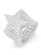 画像1: 【送料無料】KING ICE SHOOTING STAR STERLING SILVER WHITE GOLD RING (1)