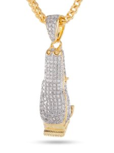 画像2: 【送料無料】KING ICE BARBER SHOP CLIPPERS 1.6" 14K GOLD NECKLACE (2)