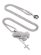 画像1: 【送料無料】KING ICE ROSARY PRAYING HANDS 2.3" WHITE GOLD NECKLACE (1)