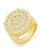 画像1: 【送料無料】KING ICE BRILLIANT-CUT CLUSTER STERLING SILVER 14K VERMEIL RING (1)