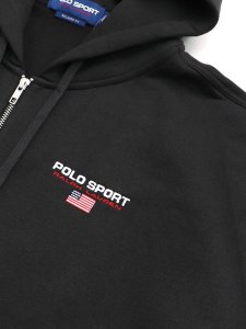 画像3: 【送料無料】POLO RALPH LAUREN POLO SPORT FLEECE ZIP HOODIE BLACK BOOT (3)
