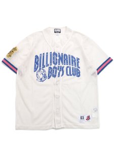 画像1: 【送料無料】BILLIONAIRE BOYS CLUB BB DUGOUT MESH BASEBALL JERSEY GARDENIA (1)