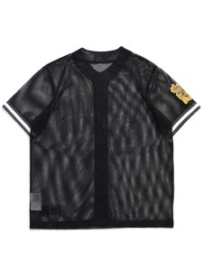 画像2: 【送料無料】BILLIONAIRE BOYS CLUB BB DUGOUT MESH BASEBALL JERSEY BLACK (2)