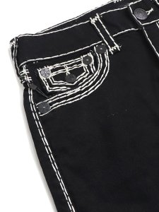画像3: 【送料無料】TRUE RELIGION RICKY SUPER QT FLAP 30" STRAIGHT BODY RINSE BLACK (3)
