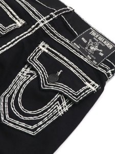画像5: 【送料無料】TRUE RELIGION RICKY SUPER QT FLAP 30" STRAIGHT BODY RINSE BLACK (5)