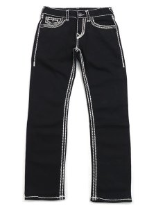 画像2: 【送料無料】TRUE RELIGION RICKY SUPER QT FLAP 30" STRAIGHT BODY RINSE BLACK (2)