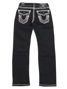 画像1: 【送料無料】TRUE RELIGION RICKY SUPER QT FLAP 30" STRAIGHT BODY RINSE BLACK (1)