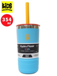 画像1: 【KIDS】Hydro Flask 12 OZ KIDS TUMBLER W/STRAW LID-BLUEJAY (1)
