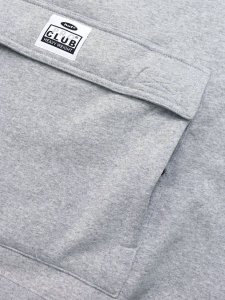 画像4: 【送料無料】HUF PRO PRO CLUB MULTI POCKET HOODIE HEATHER GREY (4)