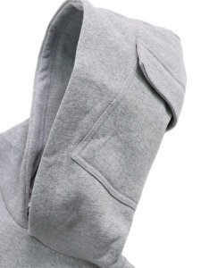 画像3: 【送料無料】HUF PRO PRO CLUB MULTI POCKET HOODIE HEATHER GREY (3)