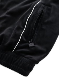 画像5: 【送料無料】HUF PRO CLUB VELOUR TRACK JACKET BLACK (5)