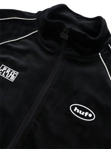 画像3: 【送料無料】HUF PRO CLUB VELOUR TRACK JACKET BLACK (3)