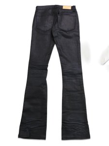 画像2: 【送料無料】mnml X598 SKINNY STACKED DENIM WAXED BLACK (2)