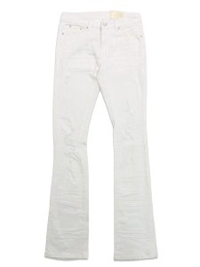 画像1: 【送料無料】mnml X598 SKINNY STACKED DENIM WHITE (1)