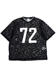 画像1: 【送料無料】NIKE WNMS CHILL WVN LACE OVER SIZED JERSEY-BLACK/WHITE (1)