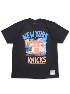 画像1: 【送料無料】MITCHELL & NESS NBA NEW YORK KNICKS CONCRETE APPLE TEE (1)