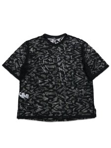 画像2: 【送料無料】NIKE WNMS CHILL WVN LACE OVER SIZED JERSEY-BLACK/WHITE (2)
