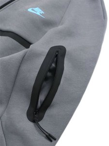 画像6: 【送料無料】NIKE TECH FLEECE FZ WINDRUNNER HOOD-SMOKE GREY/FOOTBALL BLUE (6)