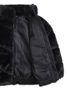 画像6: 【送料無料】【KIDS】NIKE CHILD QUILTED FAUX FUR JACKET-BLACK (6)