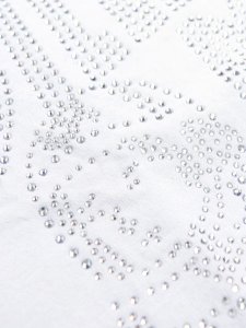 画像3: 【送料無料】BILLIONAIRE BOYS CLUB RHINESTONE COTTON TEE WHITE (3)