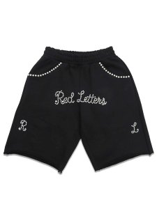 画像1: 【送料無料】RED LETTERS BLACK PEARLED FRENCH TERRY SHORTS (1)