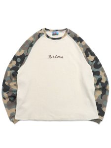 画像1: 【送料無料】RED LETTERS CAMO L/S THERMAL SHIRT CREAM/RED CAMO (1)