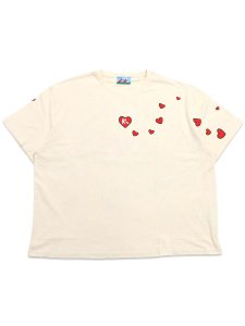 画像1: 【送料無料】RED LETTERS LOVE LETTERS TEE CREAM (1)