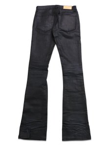 画像2: 【送料無料】mnml X598 SKINNY STACKED DENIM WAXED BLACK (2)