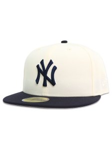 画像1: NEW ERA 59FIFTY 2-TONE YANKEES CHROME/NAVY (1)