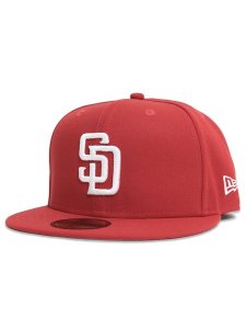 画像1: NEW ERA 59FIFTY MLB SCARLET PADRES (1)