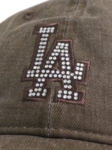 画像6: NEW ERA 9TWENTY RHINESTONE WASHED COTTON DODGERS BROWN (6)