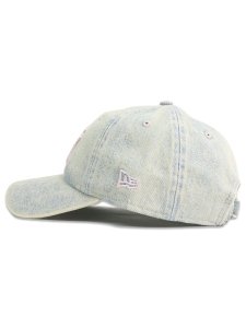 画像3: NEW ERA 9TWENTY OVER DYE DENIM YANKEES WHITE/PINK JOY (3)