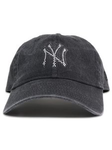 画像2: NEW ERA 9TWENTY RHINESTONE WASHED COTTON YANKEES BLACK (2)