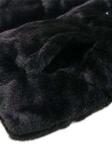 画像4: 【送料無料】【KIDS】NIKE TODDLER QUILTED FAUX FUR JACKET-BLACK (4)