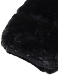 画像7: 【送料無料】【KIDS】NIKE TODDLER QUILTED FAUX FUR JACKET-BLACK (7)