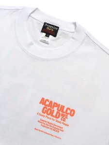 画像3: ACAPULCO GOLD OJ LOGO BOX FIT TEE WHITE (3)