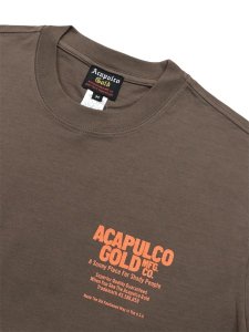 画像3: ACAPULCO GOLD OJ LOGO BOX FIT TEE WALNUT (3)