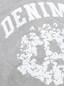 画像4: 【送料無料】DENIM TEARS DENIM UNIVERSITY ZIP HOODIE GREY/WHITE (4)