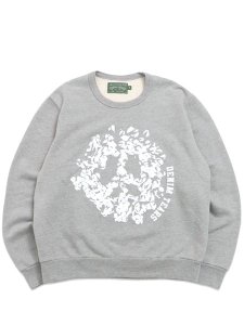 画像1: 【送料無料】DENIM TEARS PEACE WREATH CREWNECK GREY/WHITE (1)
