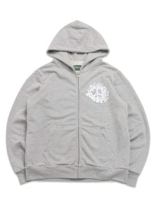 画像1: 【送料無料】DENIM TEARS DENIM UNIVERSITY ZIP HOODIE GREY/WHITE (1)