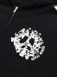 画像3: 【送料無料】DENIM TEARS DENIM UNIVERSITY ZIP HOODIE BLACK/WHITE (3)