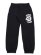 画像1: 【送料無料】DENIM TEARS COTTON DENIM UNIVERSITY SWEATPANTS BLACK/WHITE (1)